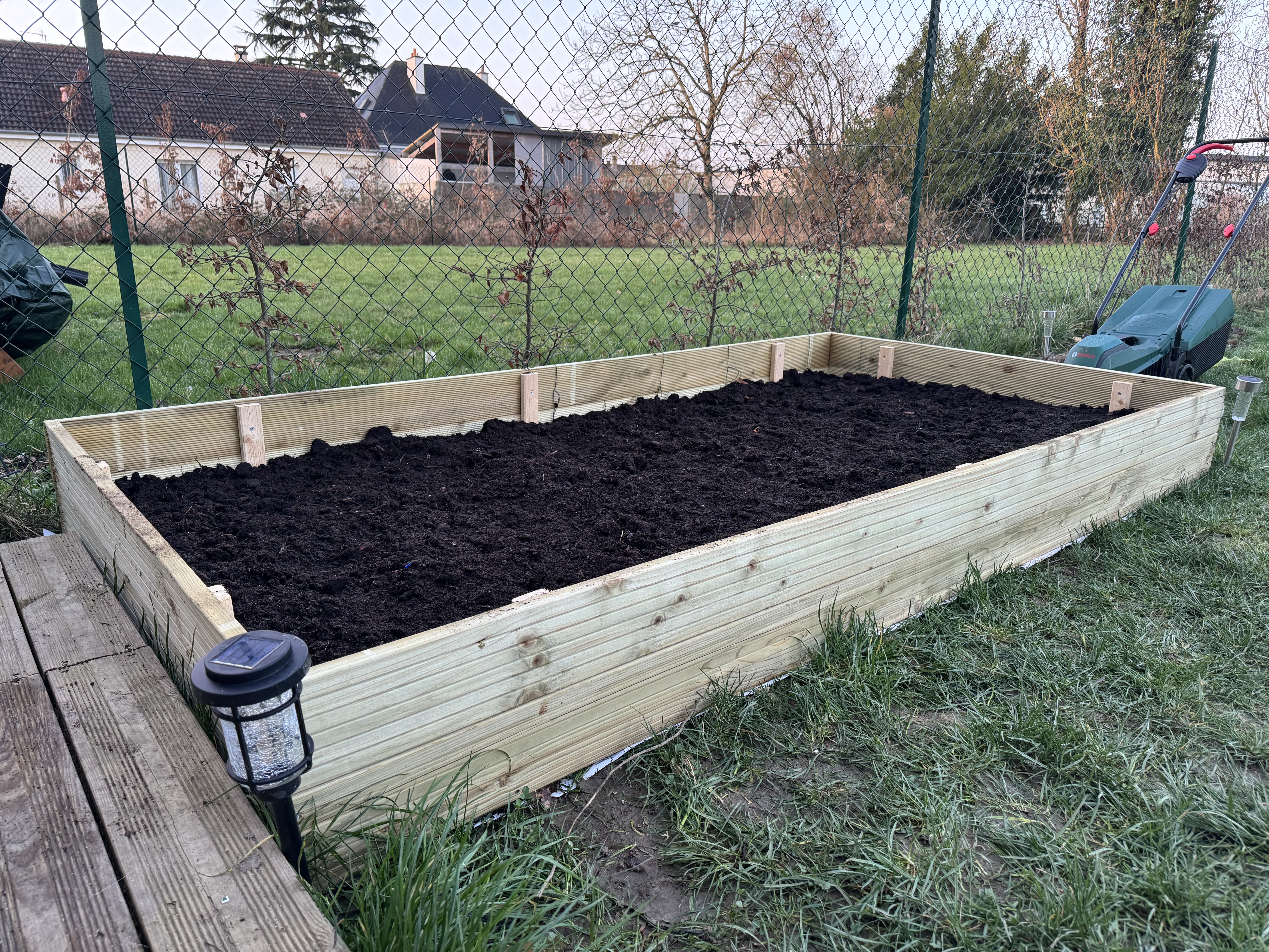 Bac potager en bois